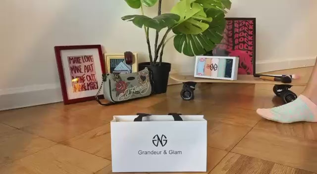 GAILESH fashion socks styled in a creative lifestyle setting with the gift bag and product display.

Если хотите ещё короче:
